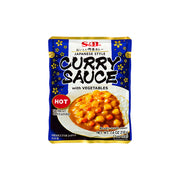 S&B Curry Sauce with Vegetables Hot 210g